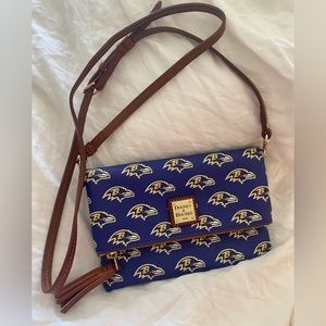 Dooney & Bourke Baltimore Ravens Crossbody real leather like new